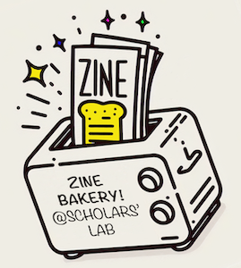 Logo for the Zine Bakery @ Scholars' Lab subset of the Zine Bakery project