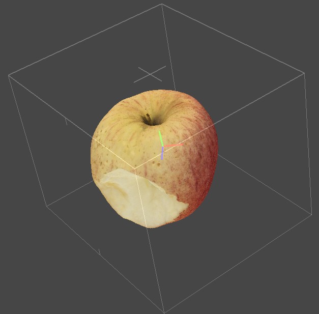 3D Apple with a Bite 