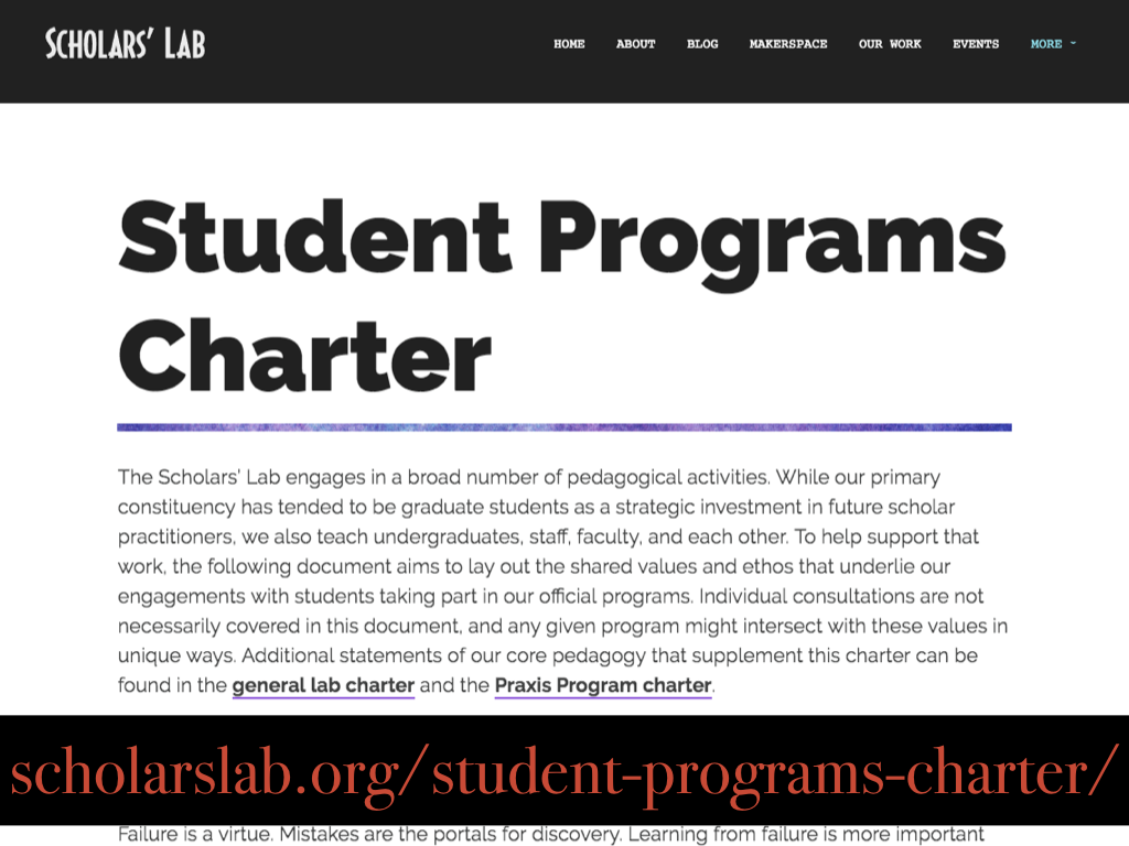 Image of student programs charter in particular