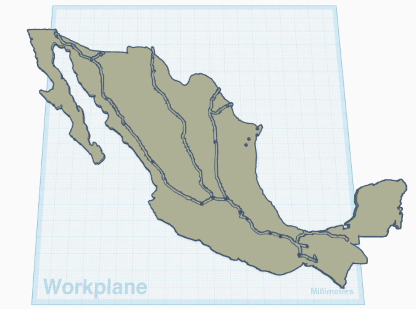 Mexico STL file