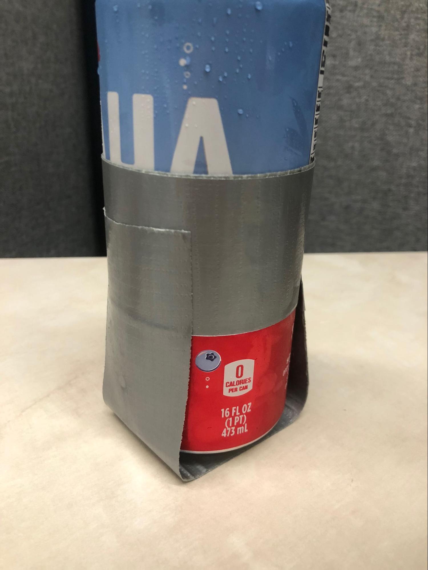 tape around the can