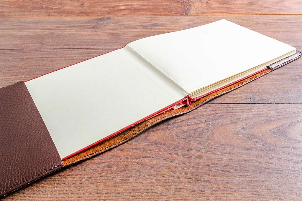 Make a leather book cover